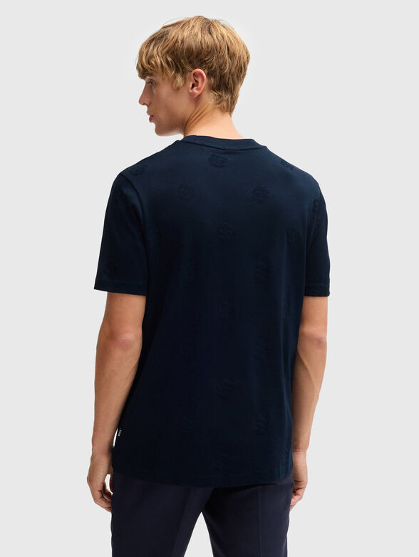 Round neck T-shirt with monogram logo - 3