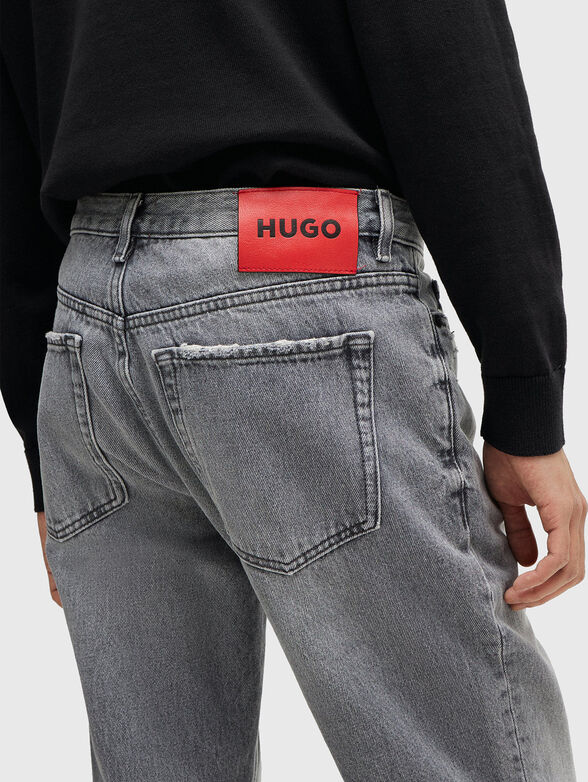 HUGO 634 grey straight jeans - 3