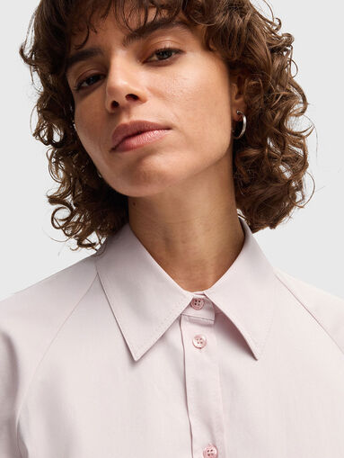 DELAURENA midi dress with waist belt - 4