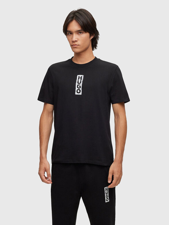 T-shirt with vertical logo - 1