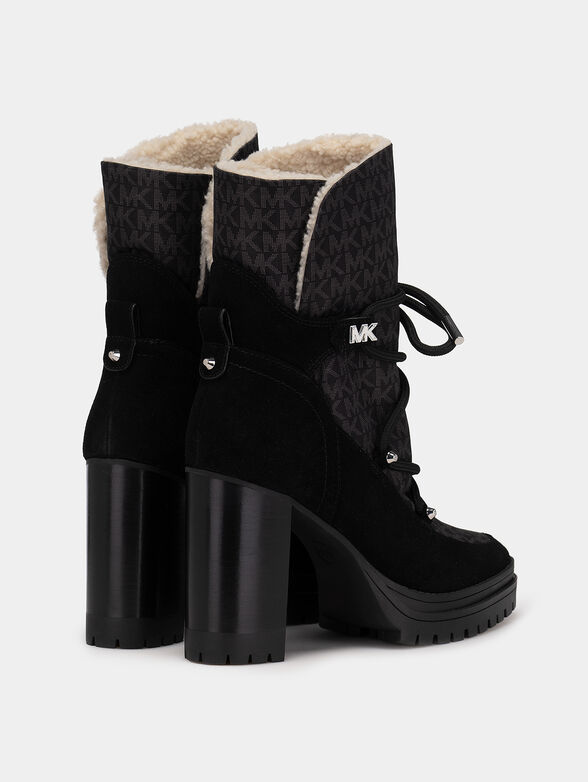 CULVER nubuck blend heeld ankle boots - 3