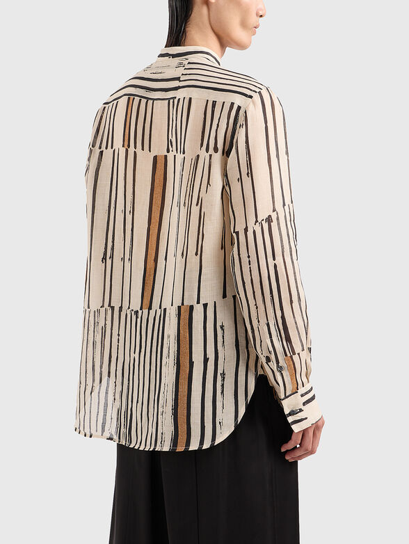 Ramie shirt with print - 3