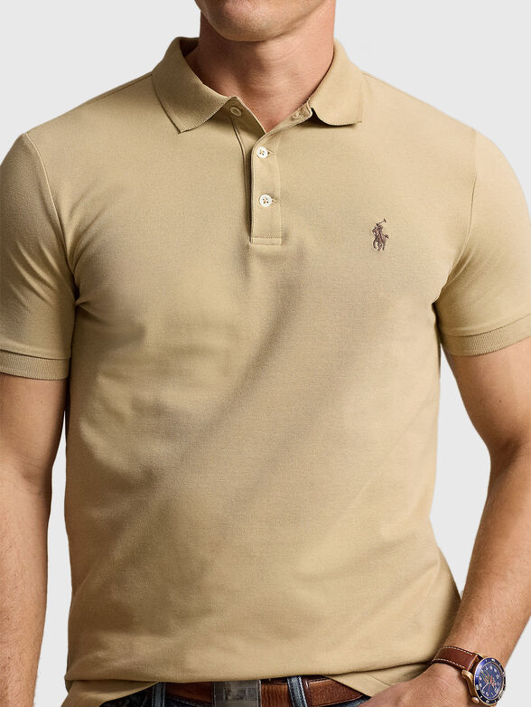 Polo shirt in beige colour - 4