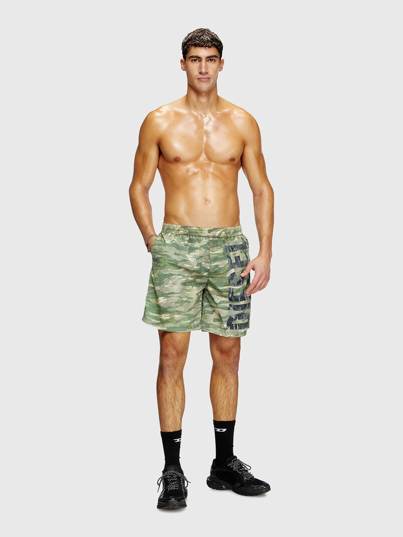 POWEL-47.5-UTLT beach shorts with logo detail - 3