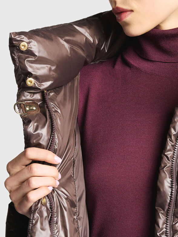 Brown down jacket - 5