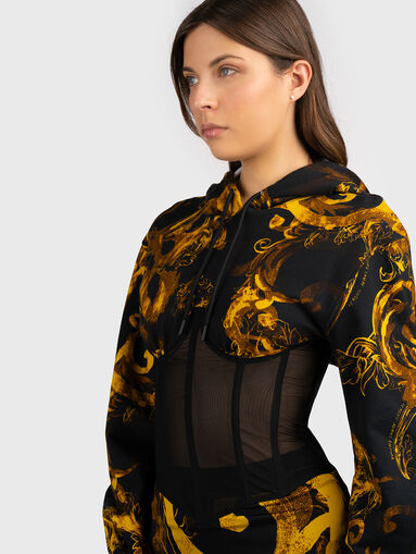 Sweatshirt with sheer effect - 5