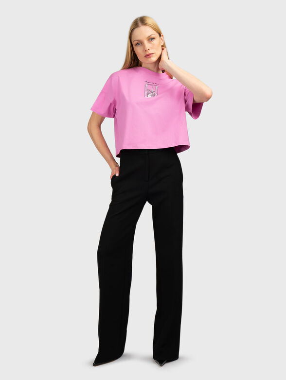 Short T-shirt with print - 2