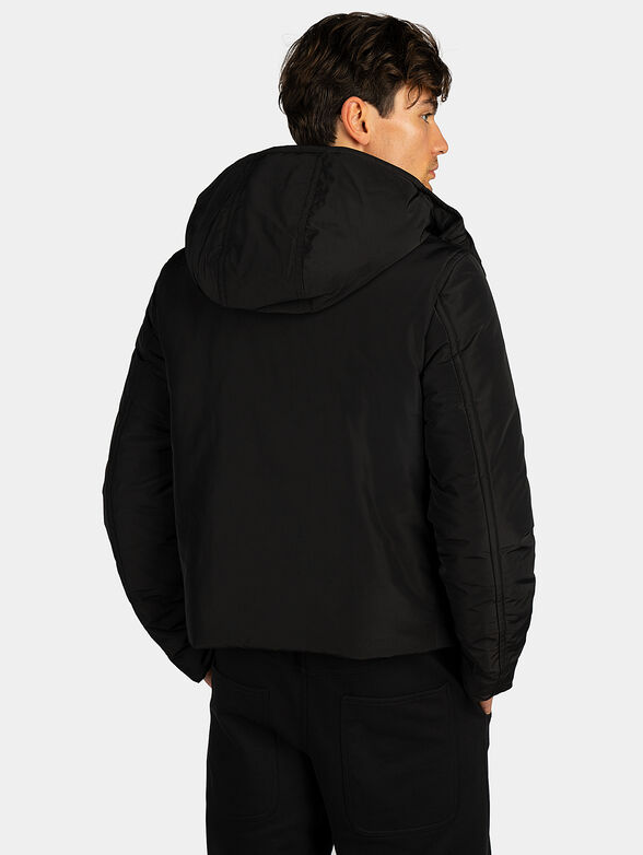 Padded jacket with detachable hood - 3
