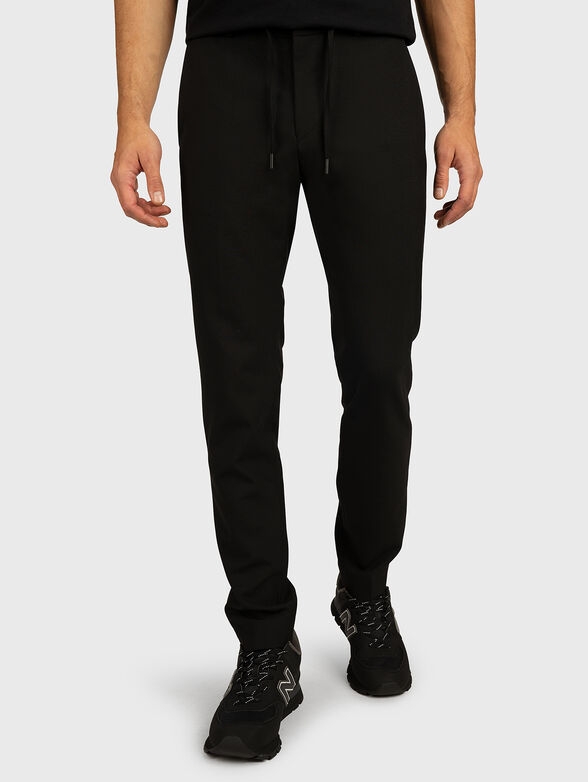 PACE black trousers with accent ties - 1