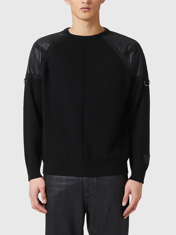 Wool sweater with accent details - 1