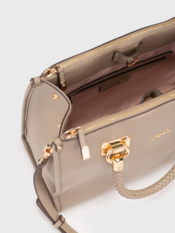 Big bag with zip and gold details - 6