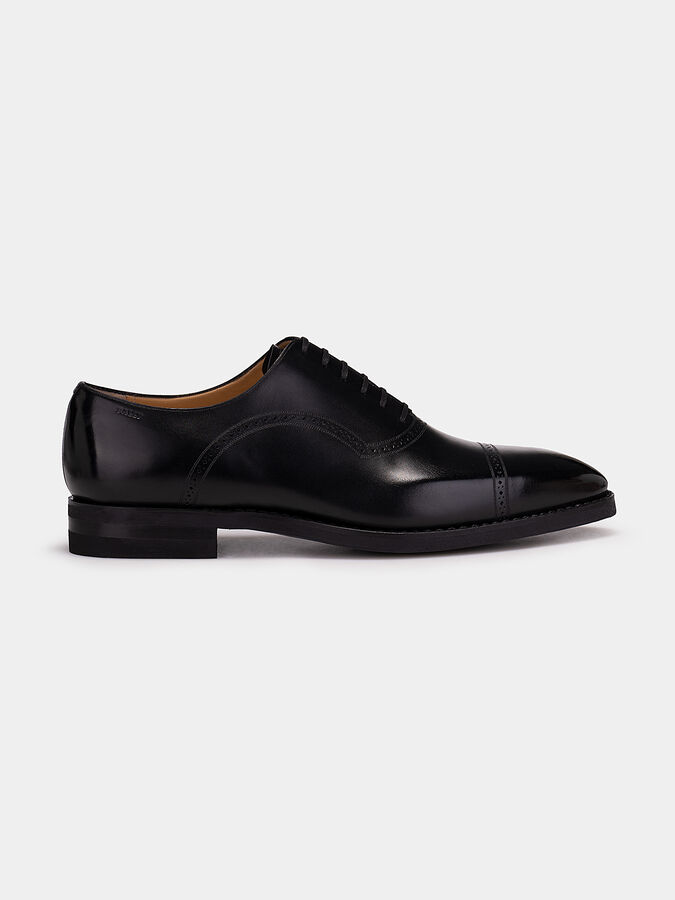 BALLY BLACK LEATHER OXFORDS SIZE 10.5 (BRAND NEW) Bally Men main image 3