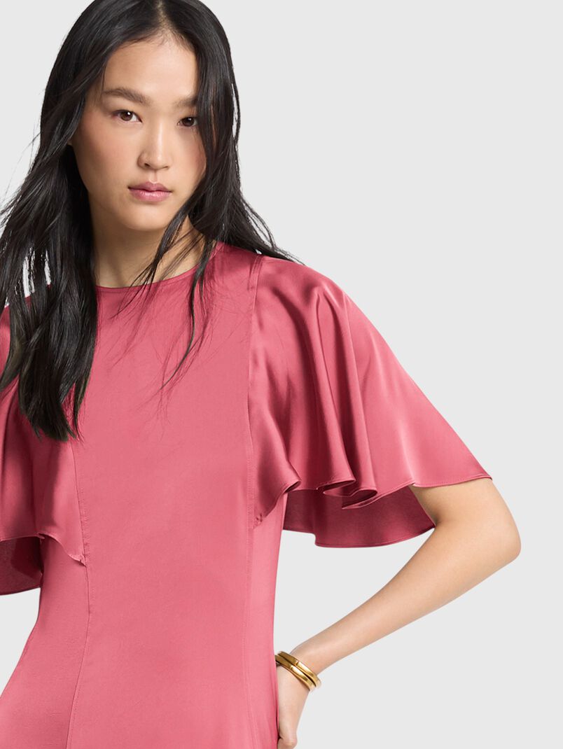 Saten midi dress - 3