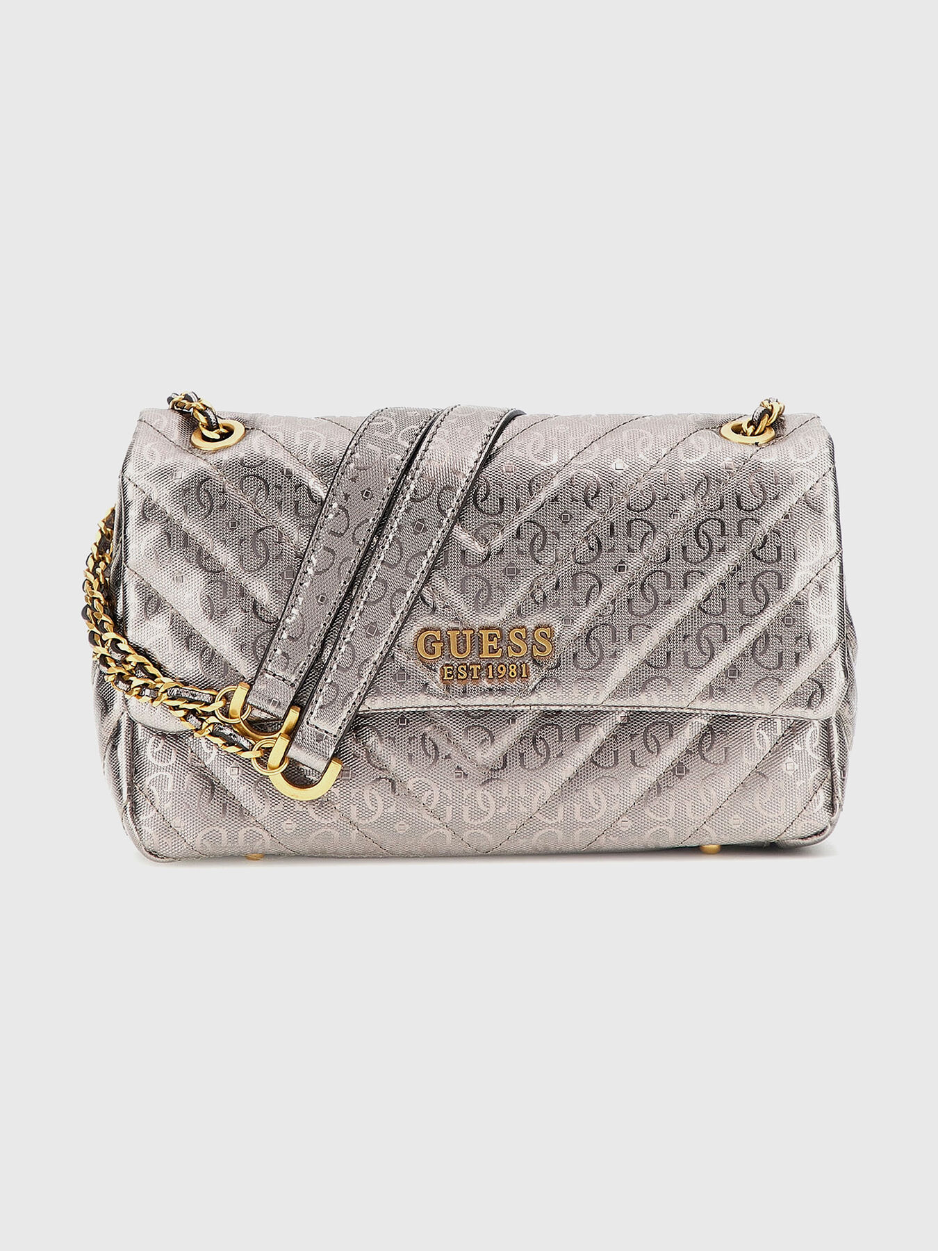Guess silver crossbody bag new arrivals