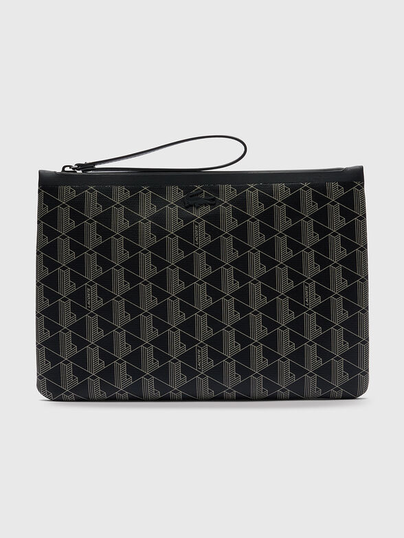 Clutch with monogram logo print - 1