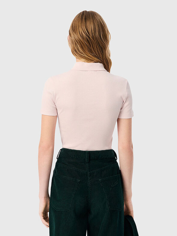Short sleeve polo shirt in ecru - 3