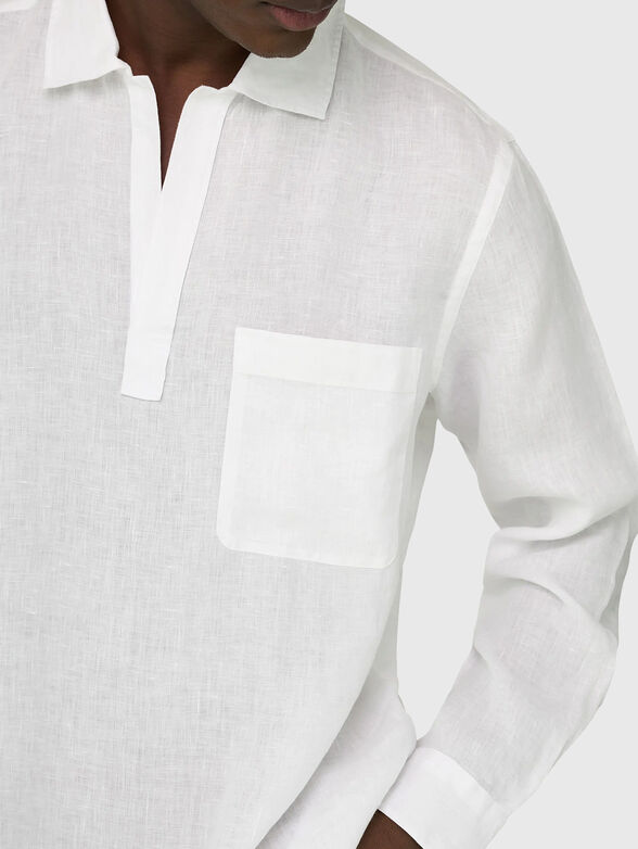 Regular fit linen shirt - 4
