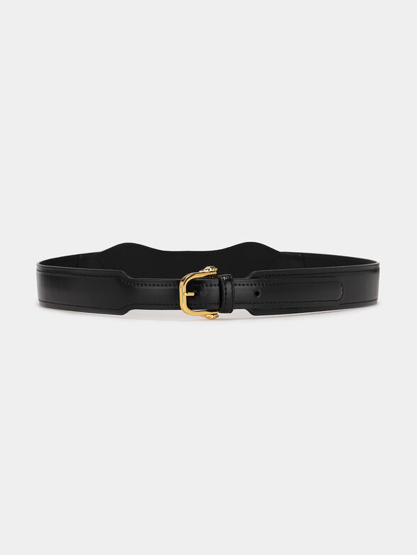 Black belt with golden chain accent - 2