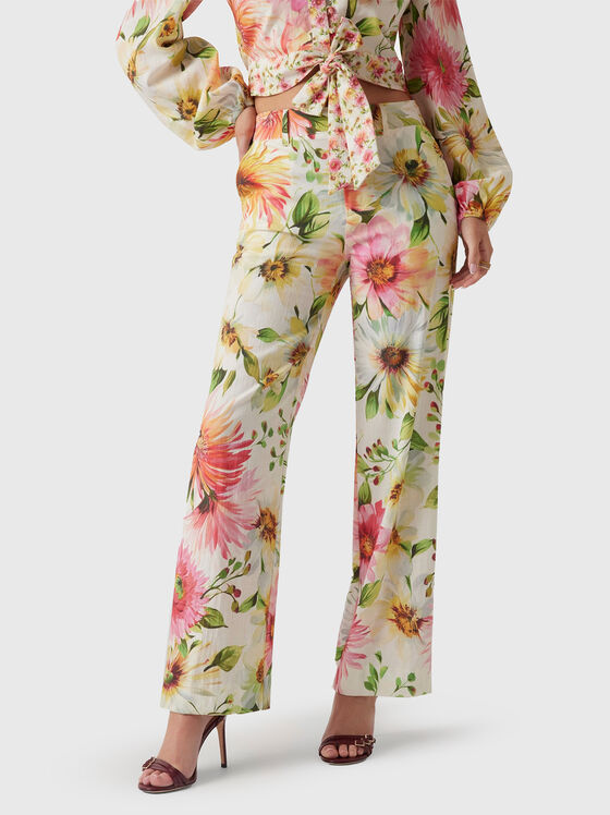COLETTE trousers with floral print - 1