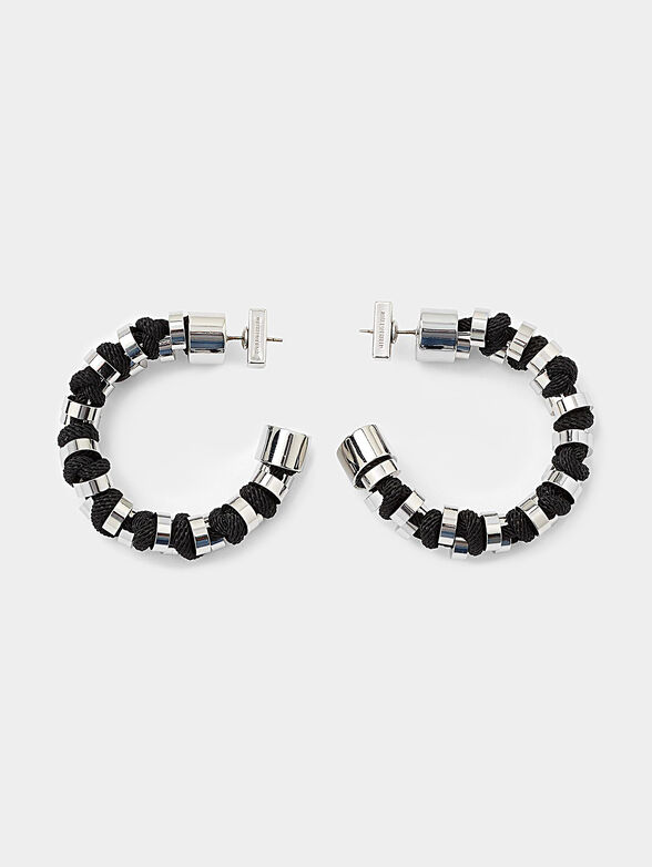 K/Woven earrings in black color - 1