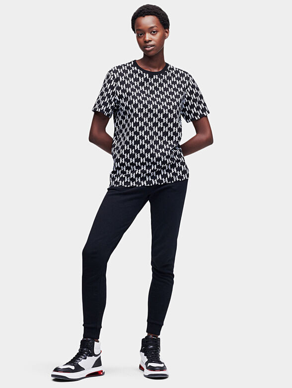 T-shirt with monogram logo print - 2