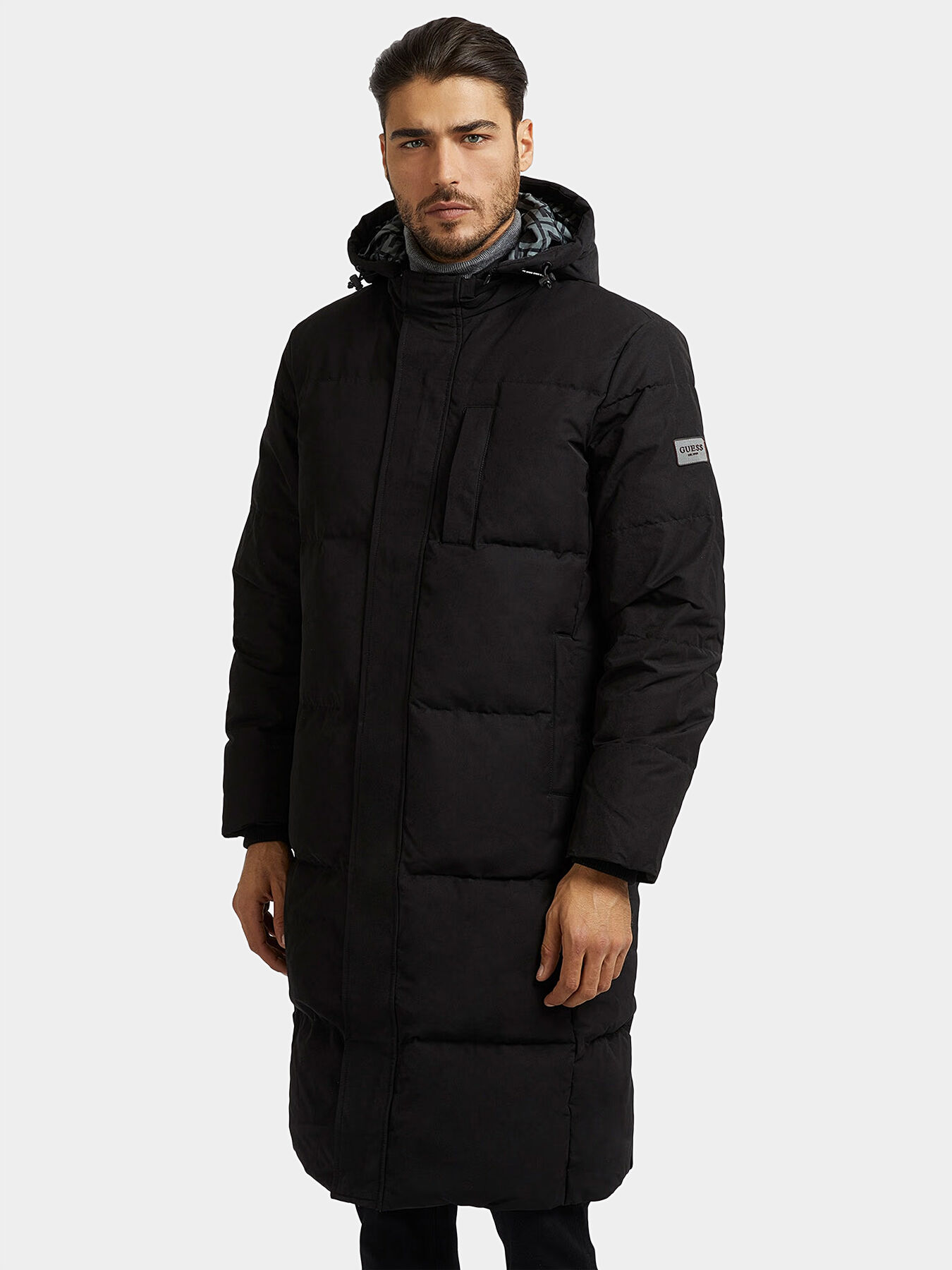 Guess goose down jacket deals