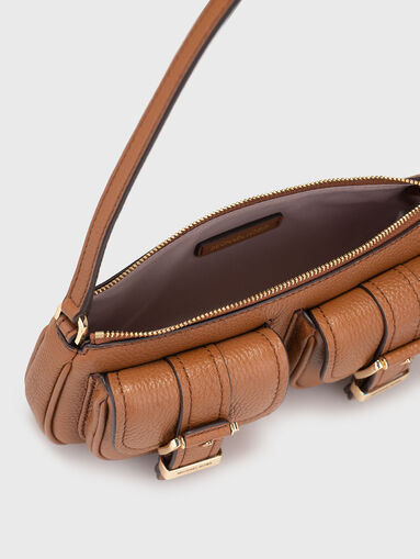 Leather bag with logo detail - 5