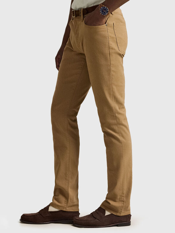 Slim beige trousers - 3