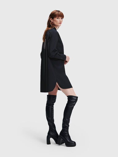 Long shirt with rhinestones - 4