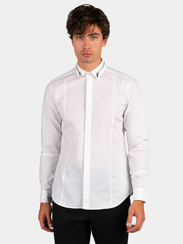 Shirt with zip on the collar - 1