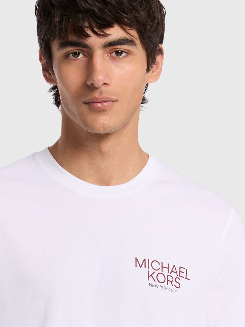 Cotton T-shirt with a statement print on the back - 3