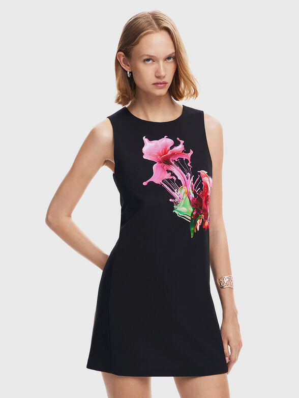 PHOENIX dress with accent print  - 3