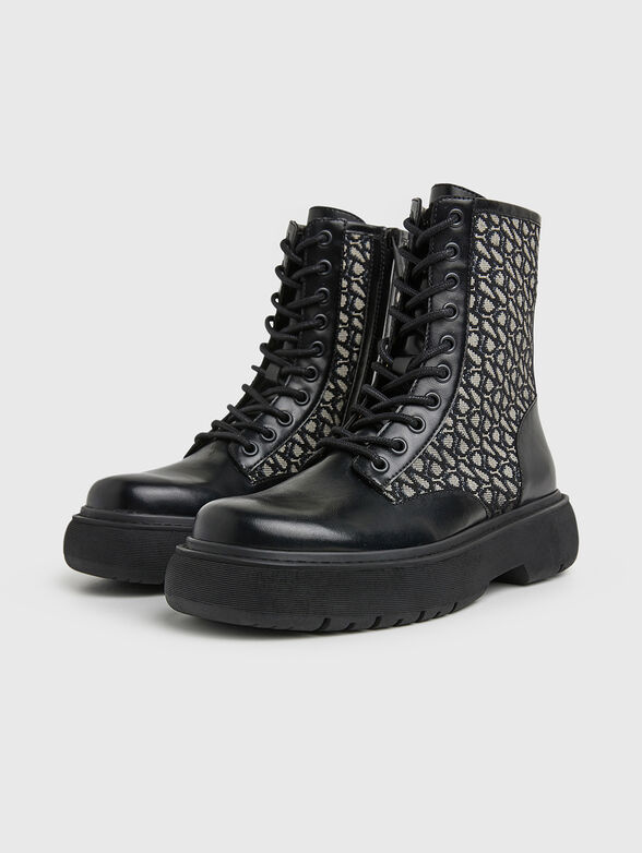 YOKO JACQUARD black boots - 1