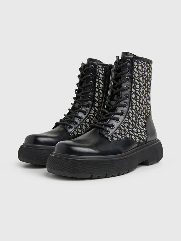 YOKO JACQUARD black boots - 2