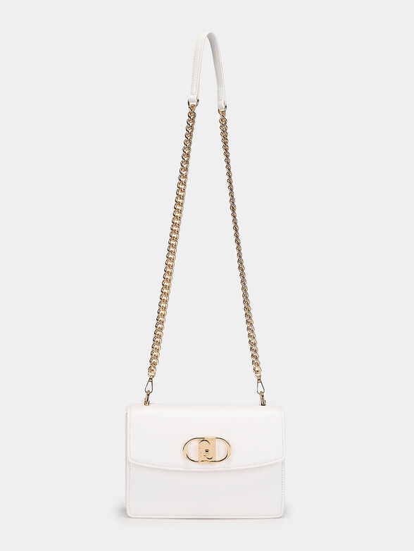 Black crossbody bag with logo accent - 3