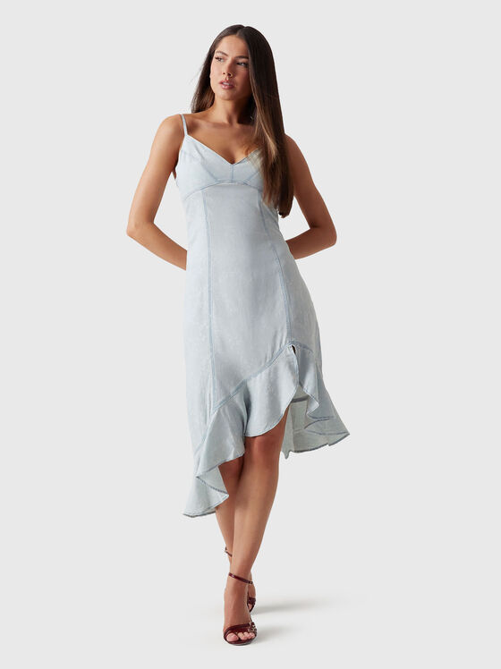 Linen blend midi dress - 1