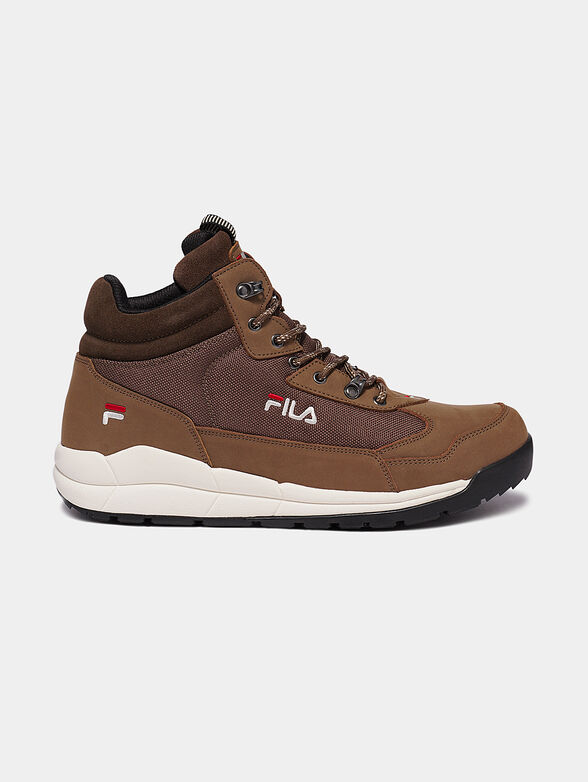 ALPHA MID Black high-top sneakers - 1