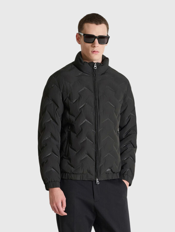 Black regular fit jacket - 1