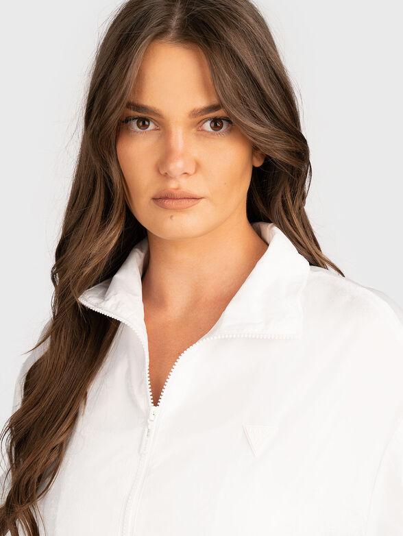 Windbreaker with high collar - 4