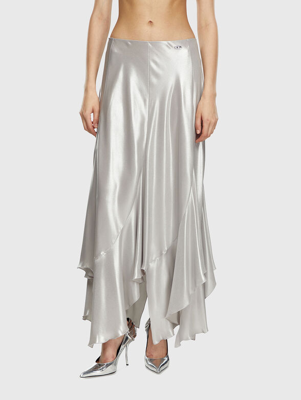 O-NAMIT metallic effect maxi skirt - 0