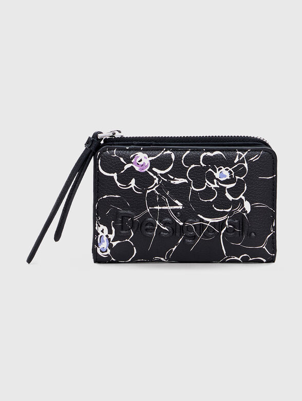 Wallet with logo and floral design - 1