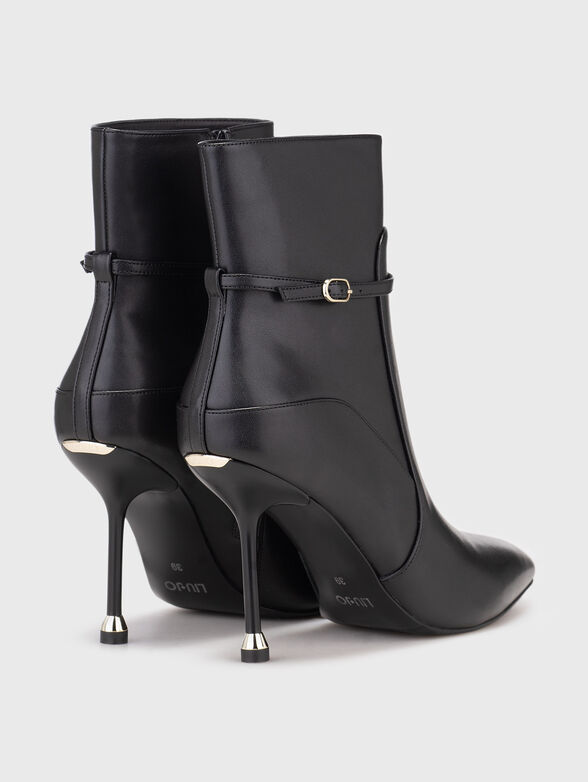 DEMI 06 leather heeled ankle boots with zipper - 3