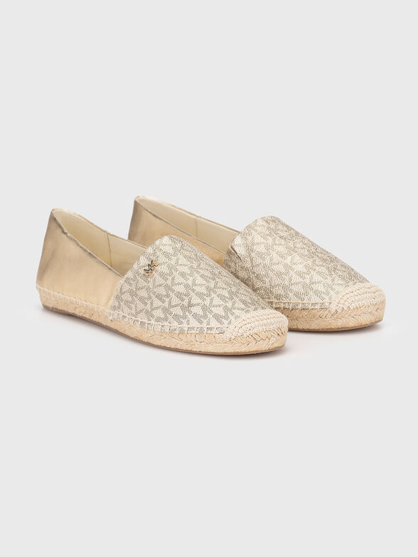 KENDRICK leather espadrilles with monogram design - 1