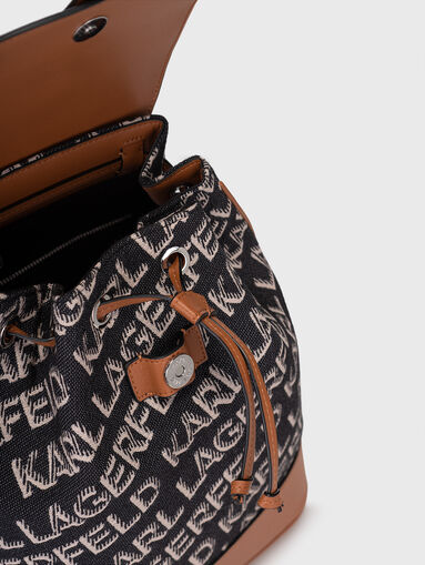K/ESSENTIAL backpack with monogram logo print - 5