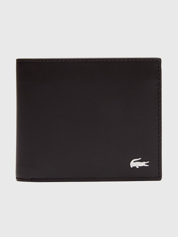 Black leather wallet - 1