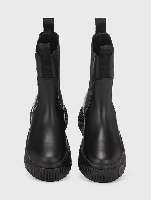 Boots with logo detail of rhinestones  - 6