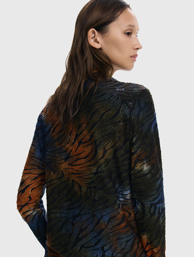 Long sleeved shirt with accented slits - 5