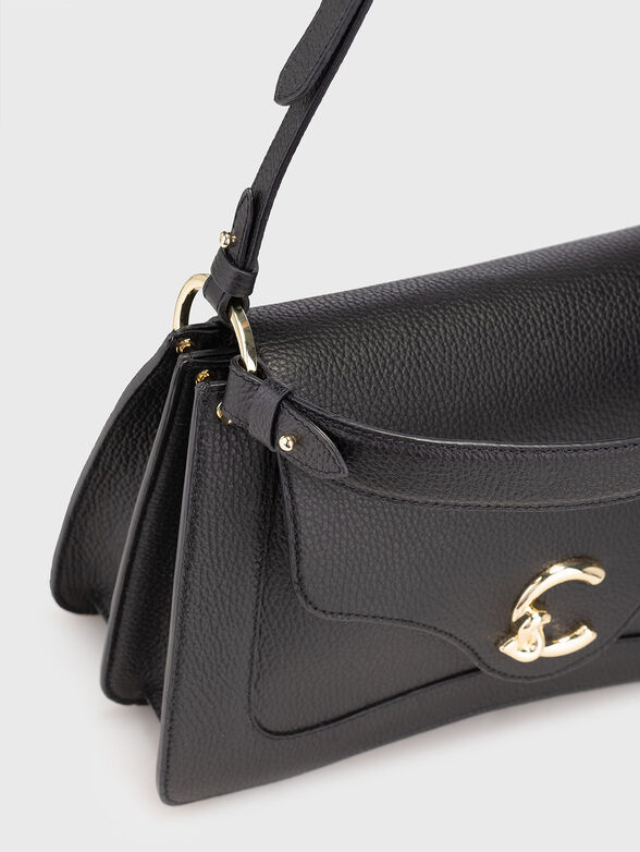 Small bag with long strap in leather strap - 5
