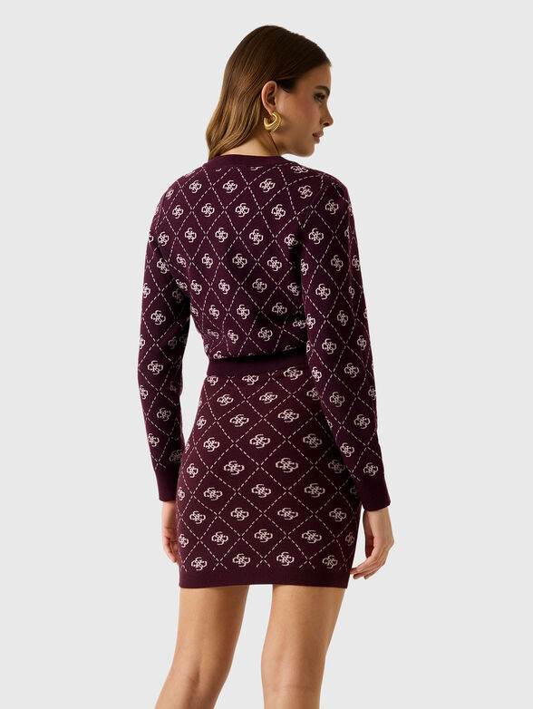 Cardigan with buttons and logo accents - 3