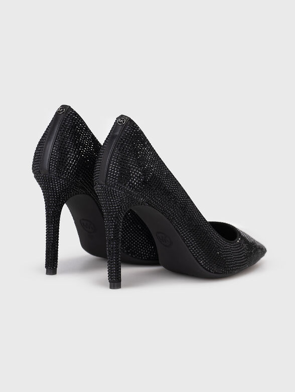 ALINA heeled shoes with applied rhinestones - 3